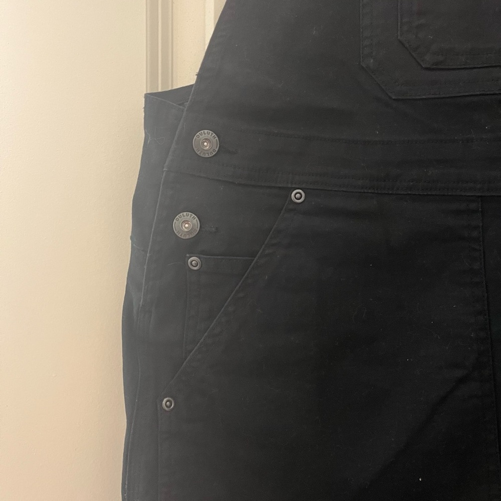 Duluth Trading Co Black Workwear Overalls - Picture 2 of 5